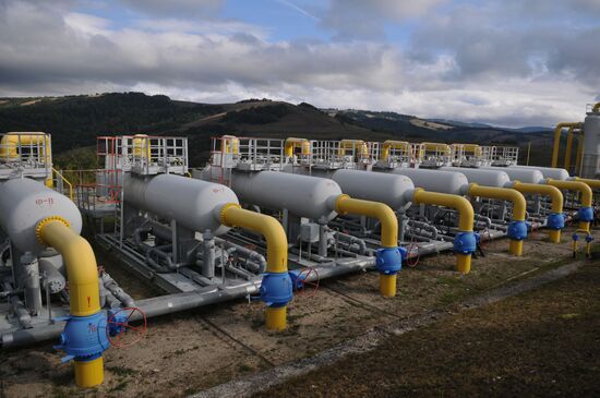 Mountain gas compressor station Volovets in Zakarpatie Region