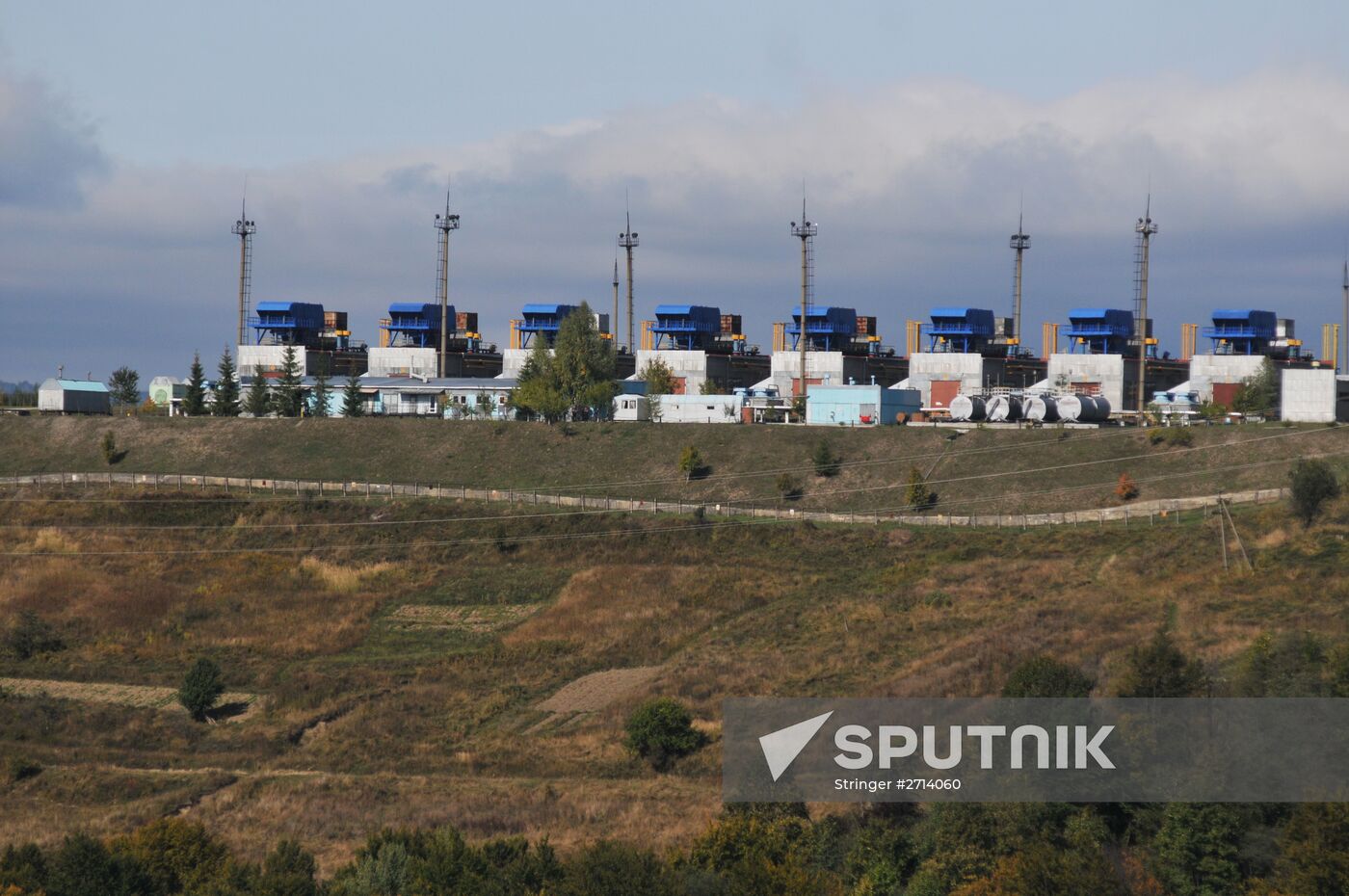 Mountain gas compressor station Volovets in Zakarpatie Region