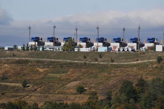 Mountain gas compressor station Volovets in Zakarpatie Region