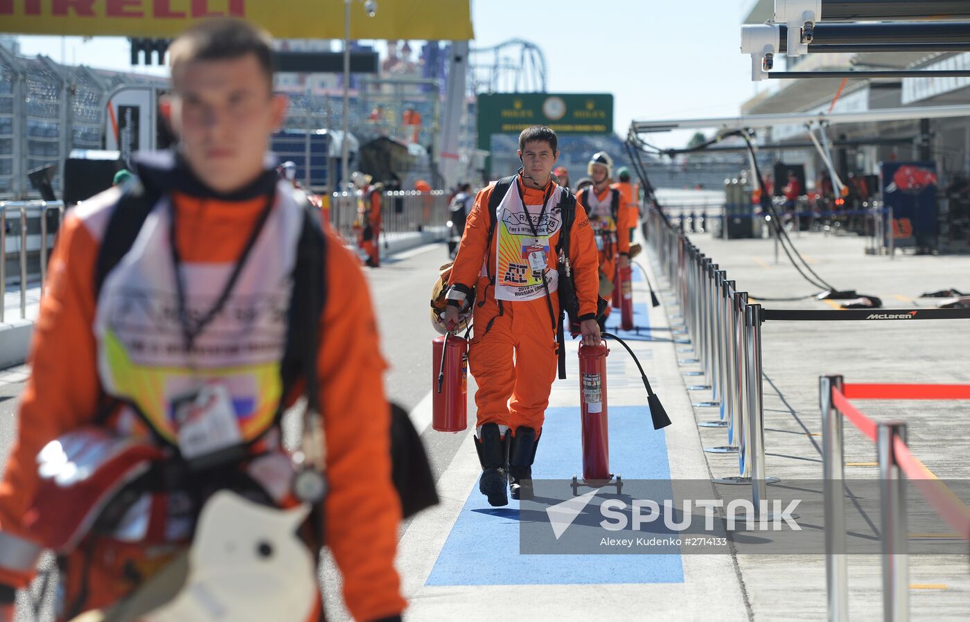 Preparations for Russian stage of Formula One World Championship