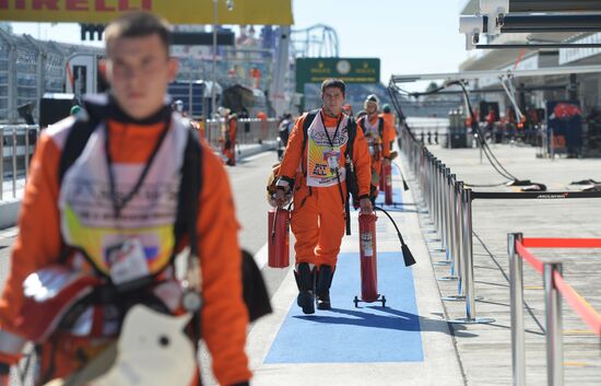 Preparations for Russian stage of Formula One World Championship