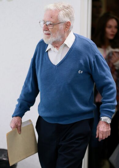News conference by American political scientist William Blum