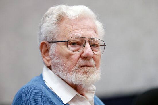 News conference by American political scientist William Blum