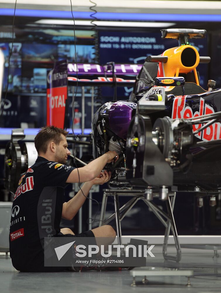 Preparations for Russian stage of Formula One World Championship