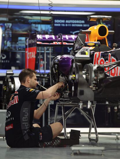 Preparations for Russian stage of Formula One World Championship