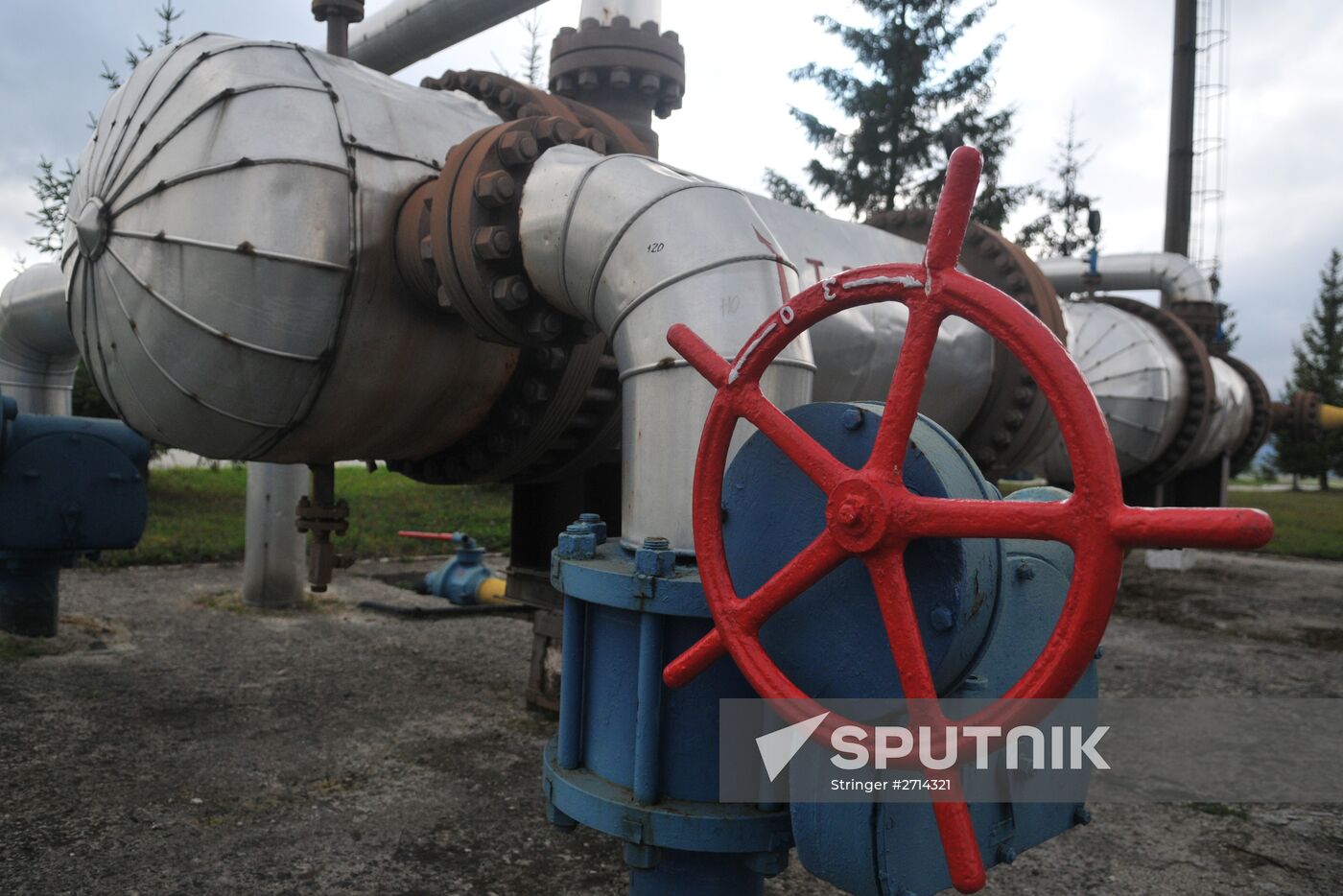 Volovets alpine gas compressor station in Transcarpathian Region