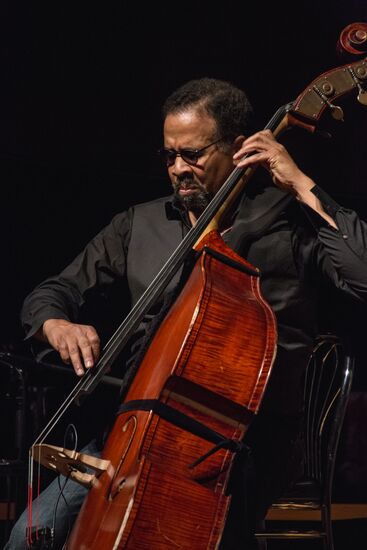 Jazz musician and composer Stanley Clarke performs in Moscow