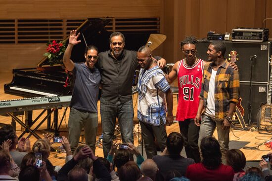 Jazz musician and composer Stanley Clarke performs in Moscow