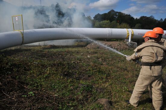 Volovets alpine gas compressor station in Transcarpathian Region