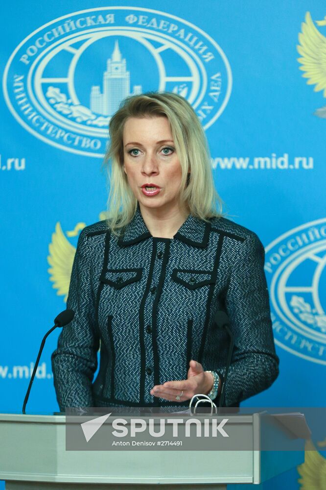 Briefing by Russian Foreign Ministry Spokesperson Maria Zakharova