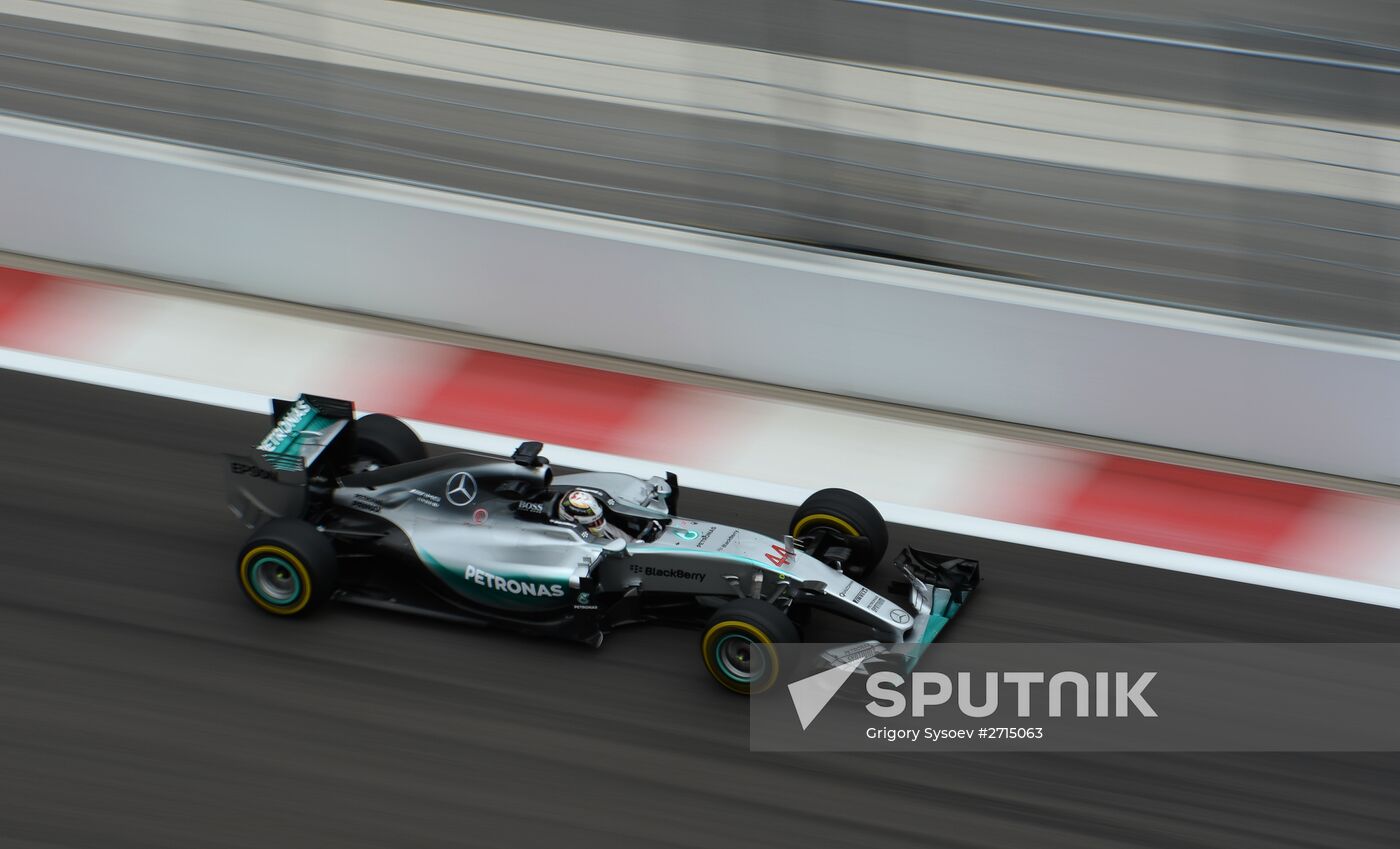 Auto racing. Formula-1. Russian Grand Prix. Free practice