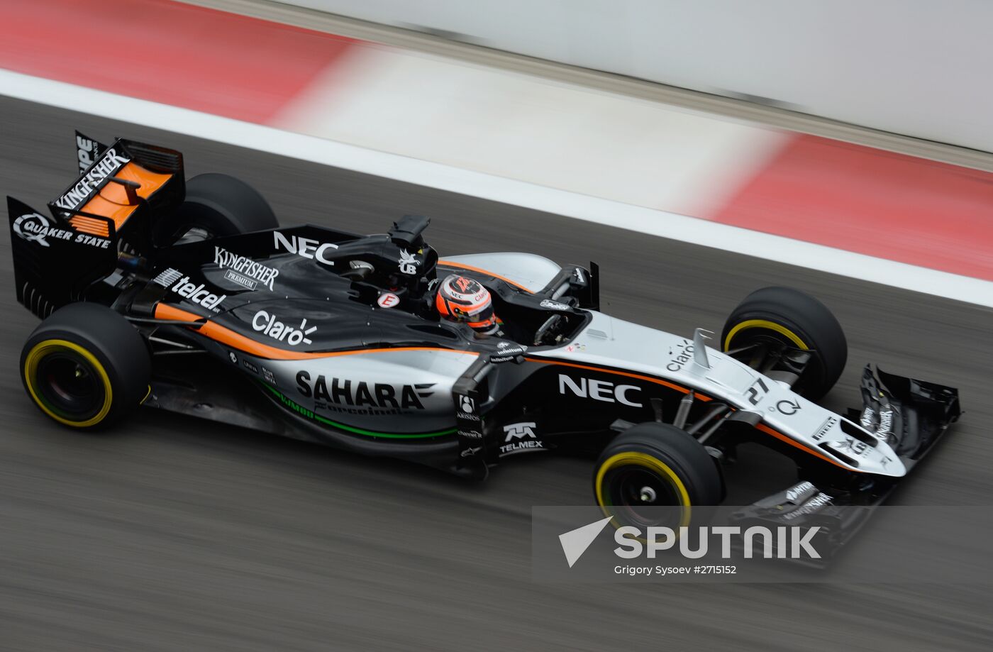 Auto racing. Formula-1. Russian Grand Prix. Free practice