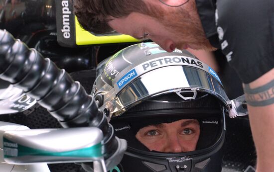 Auto racing. Formula-1. Russian Grand Prix. Free practice