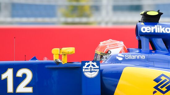 Auto racing. Formula-1. Russian Grand Prix. Free practice