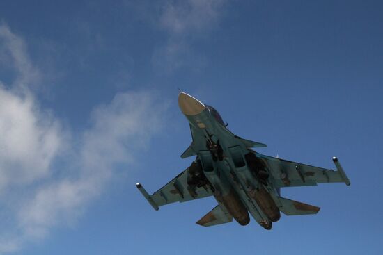 Russian aircraft at Latakia airport