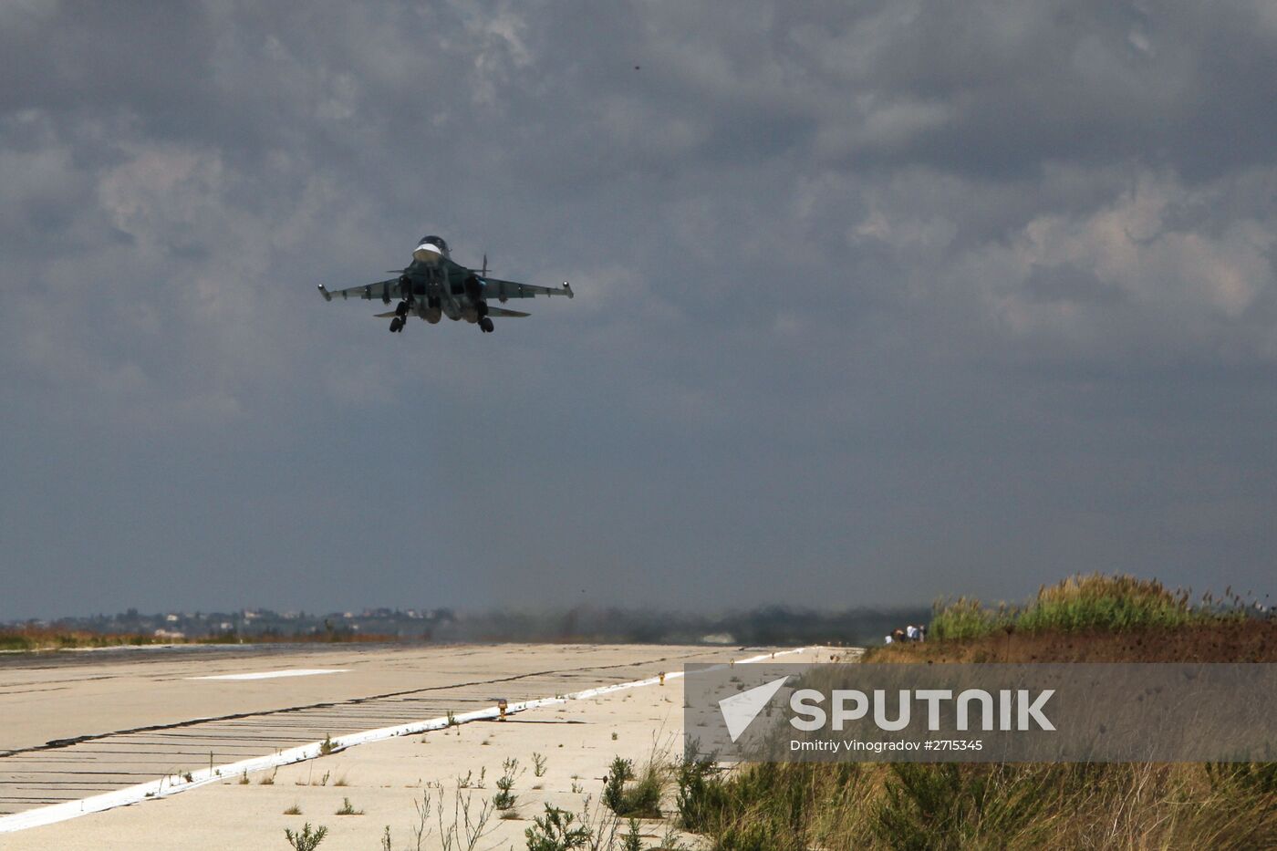 Russian aircraft at Latakia airport