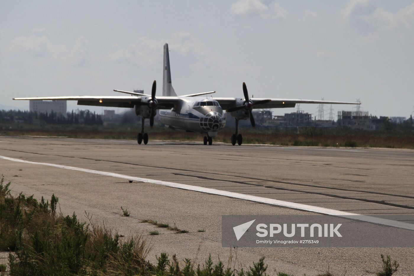 Russian aircraft at Latakia airport