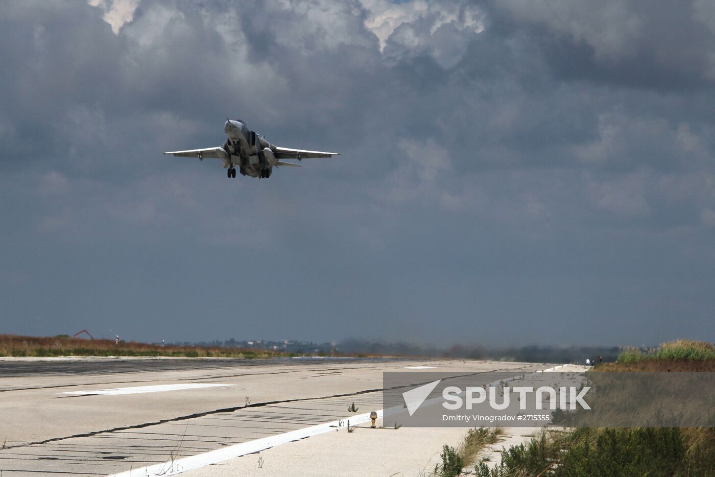 Russian aircraft at Latakia airport