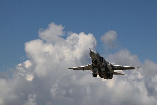 Russian aircraft at Latakia airport