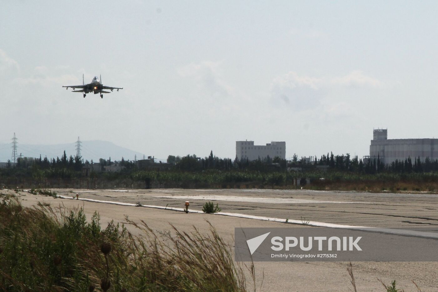 Russian aircraft at Latakia airport