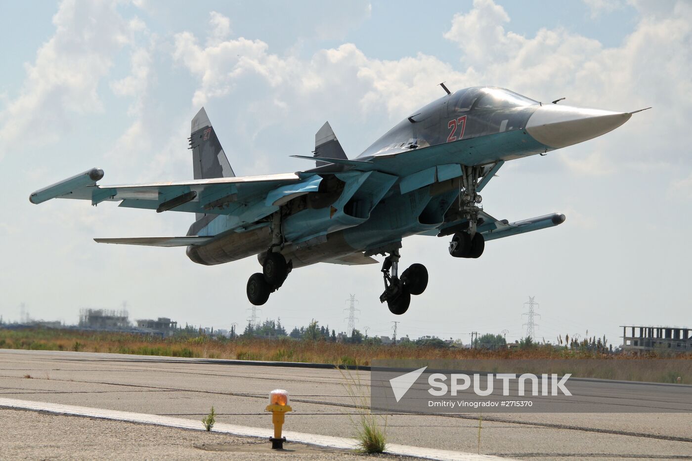 Russian aircraft at Latakia airport