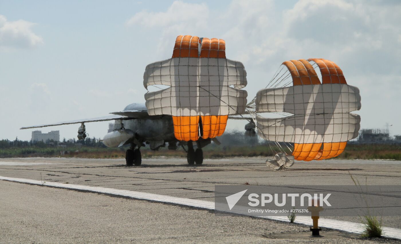 Russian aircraft at Latakia airport