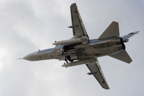 Russian aircraft at Latakia airport