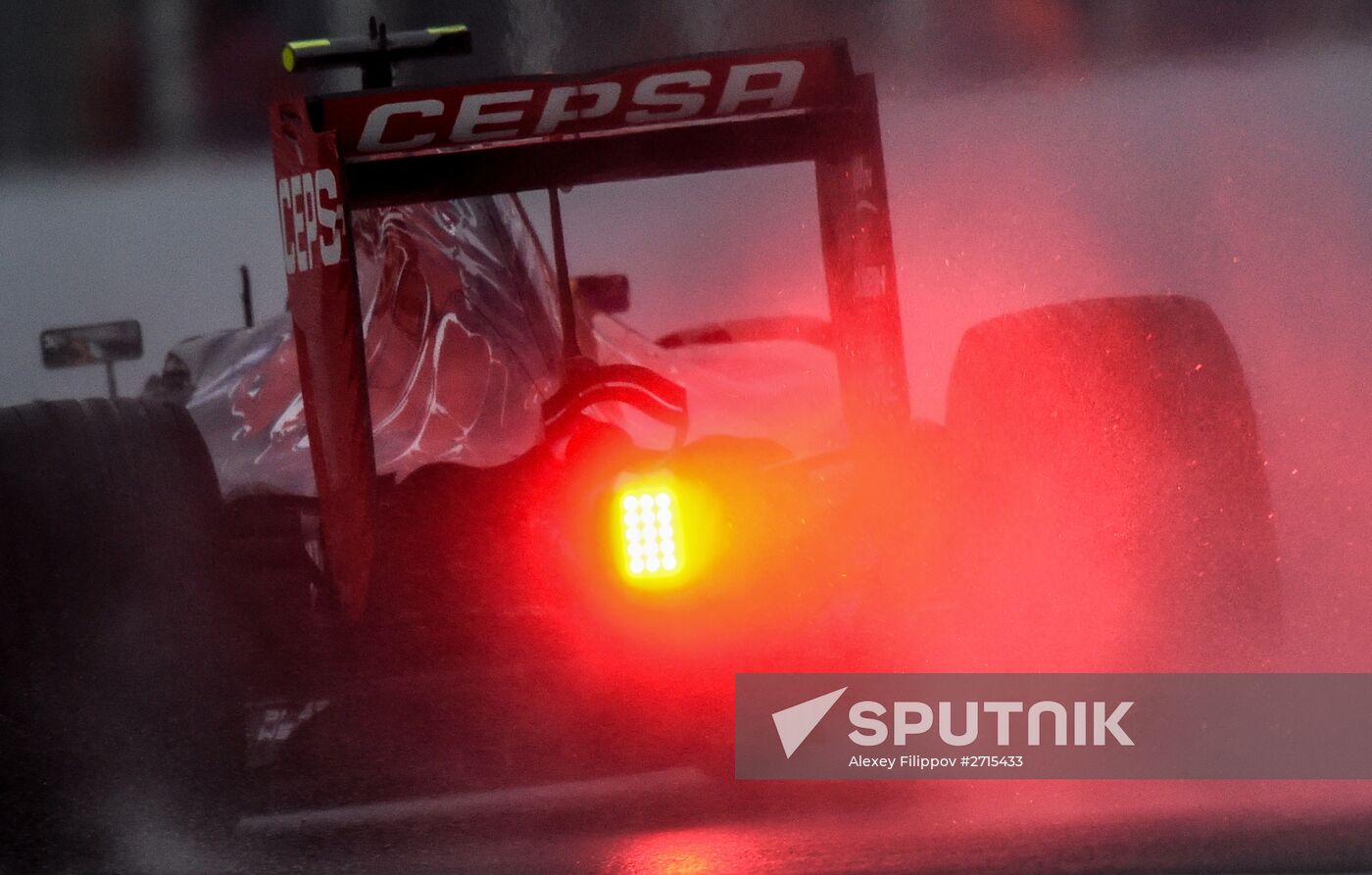 Auto racing. Formula-1. Russian Grand Prix. Free practice