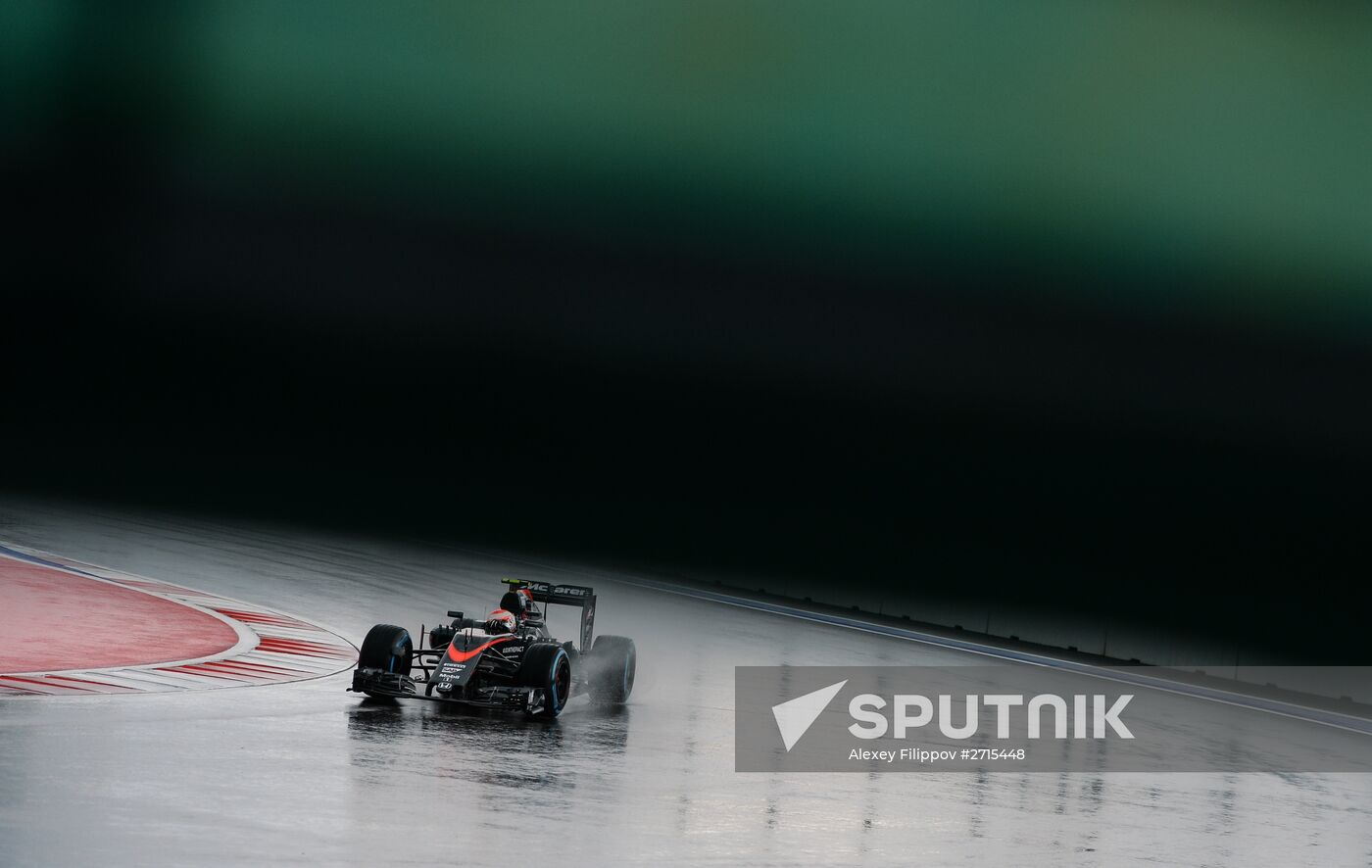 Auto racing. Formula-1. Russian Grand Prix. Free practice