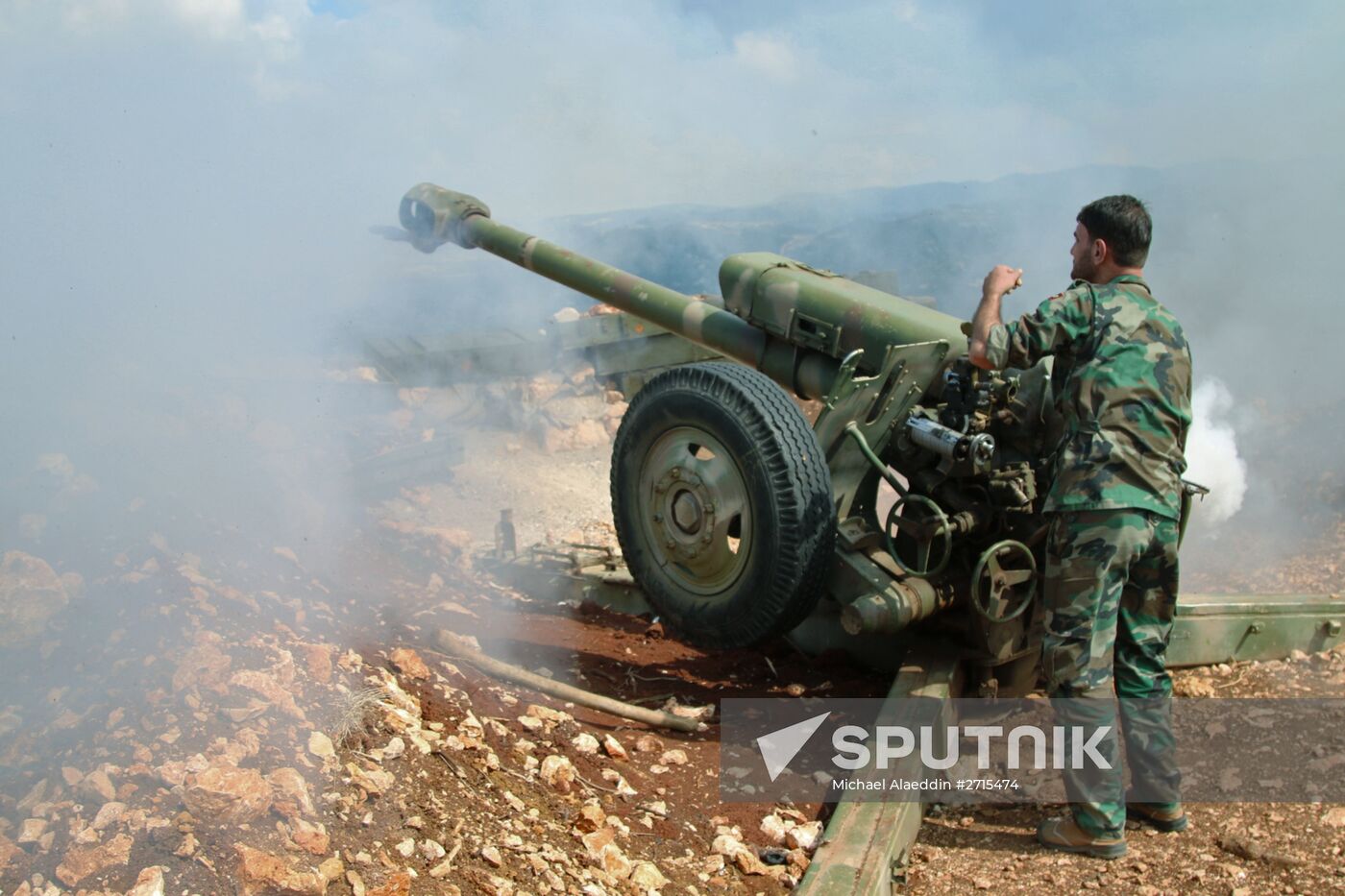 Syrian government forces in Baruda, north Latakia
