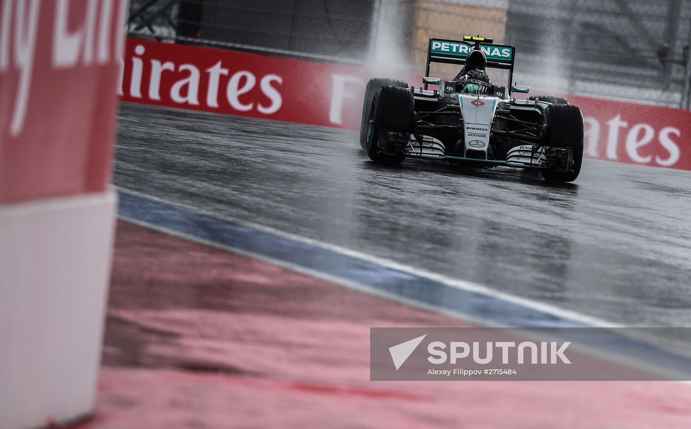 Auto racing. Formula-1. Russian Grand Prix. Free practice