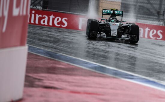 Auto racing. Formula-1. Russian Grand Prix. Free practice