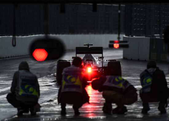 Auto racing. Formula-1. Russian Grand Prix. Free practice