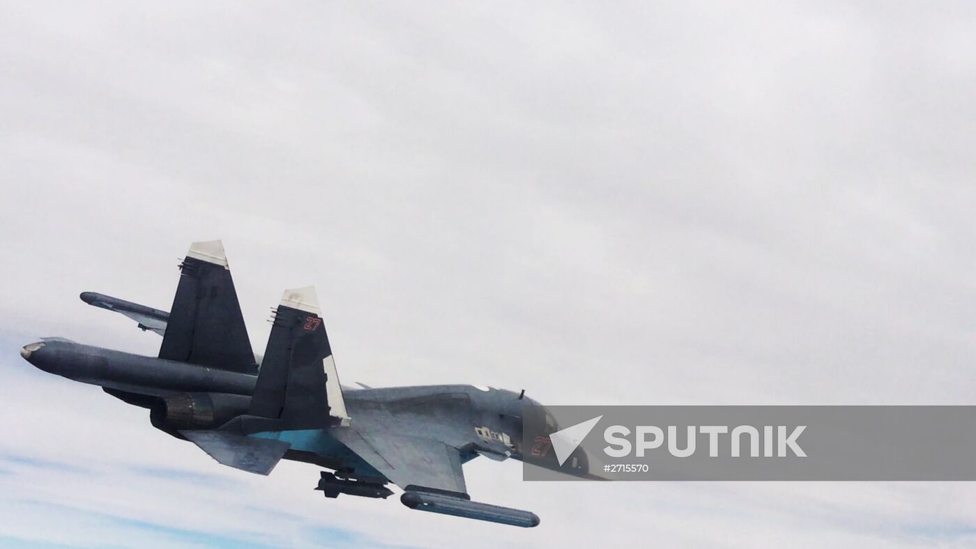 Russian Air Force strikes Islamic State positions in Syria