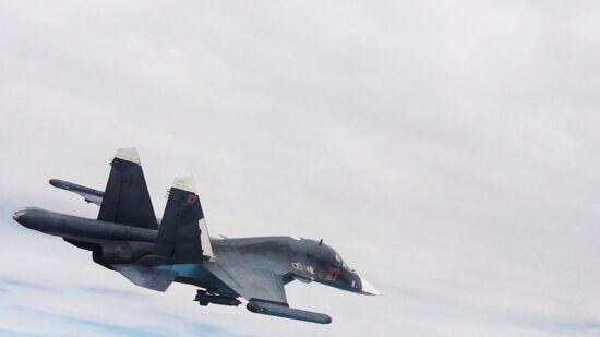 Russian Air Force strikes Islamic State positions in Syria