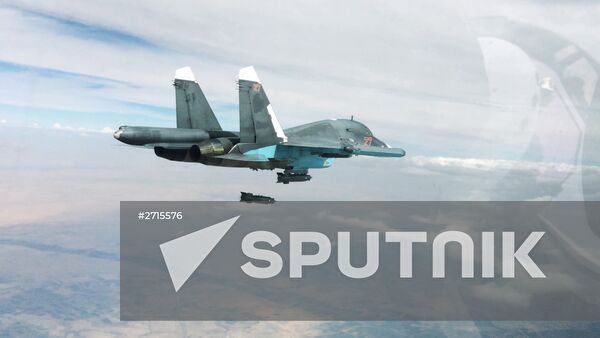 Russian Air Force strikes Islamic State positions in Syria