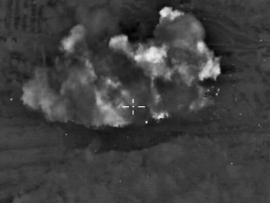 Russian Air Force strikes Islamic State positions in Syria