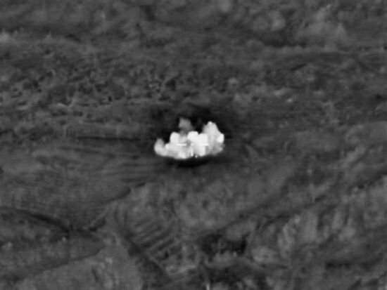 Russian Air Force strikes Islamic State positions in Syria