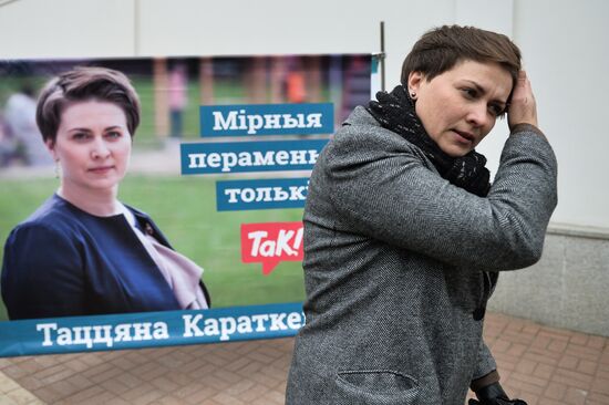 Election campaigning in Belarus