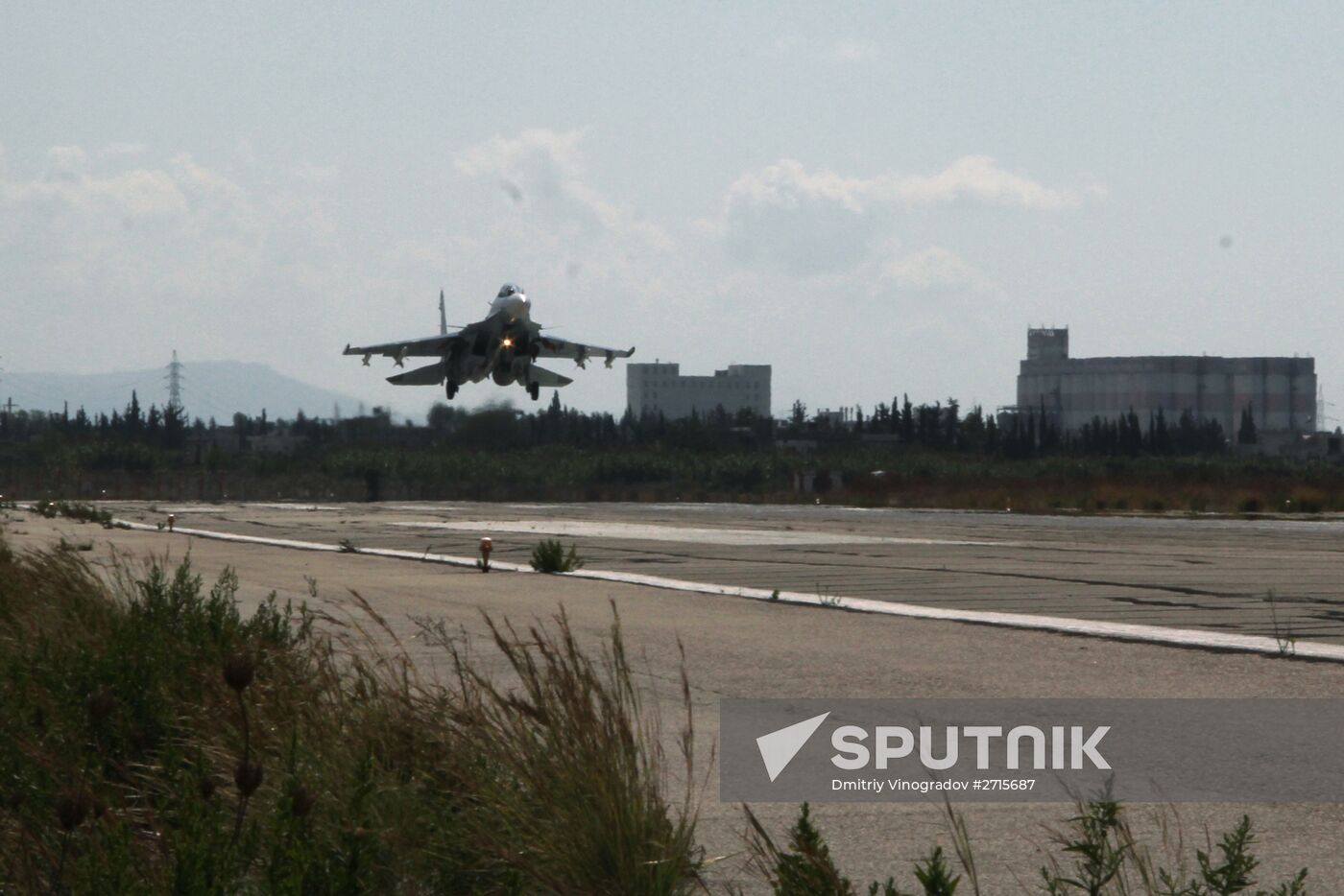 Russian aircraft at Latakia airport