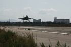 Russian aircraft at Latakia airport