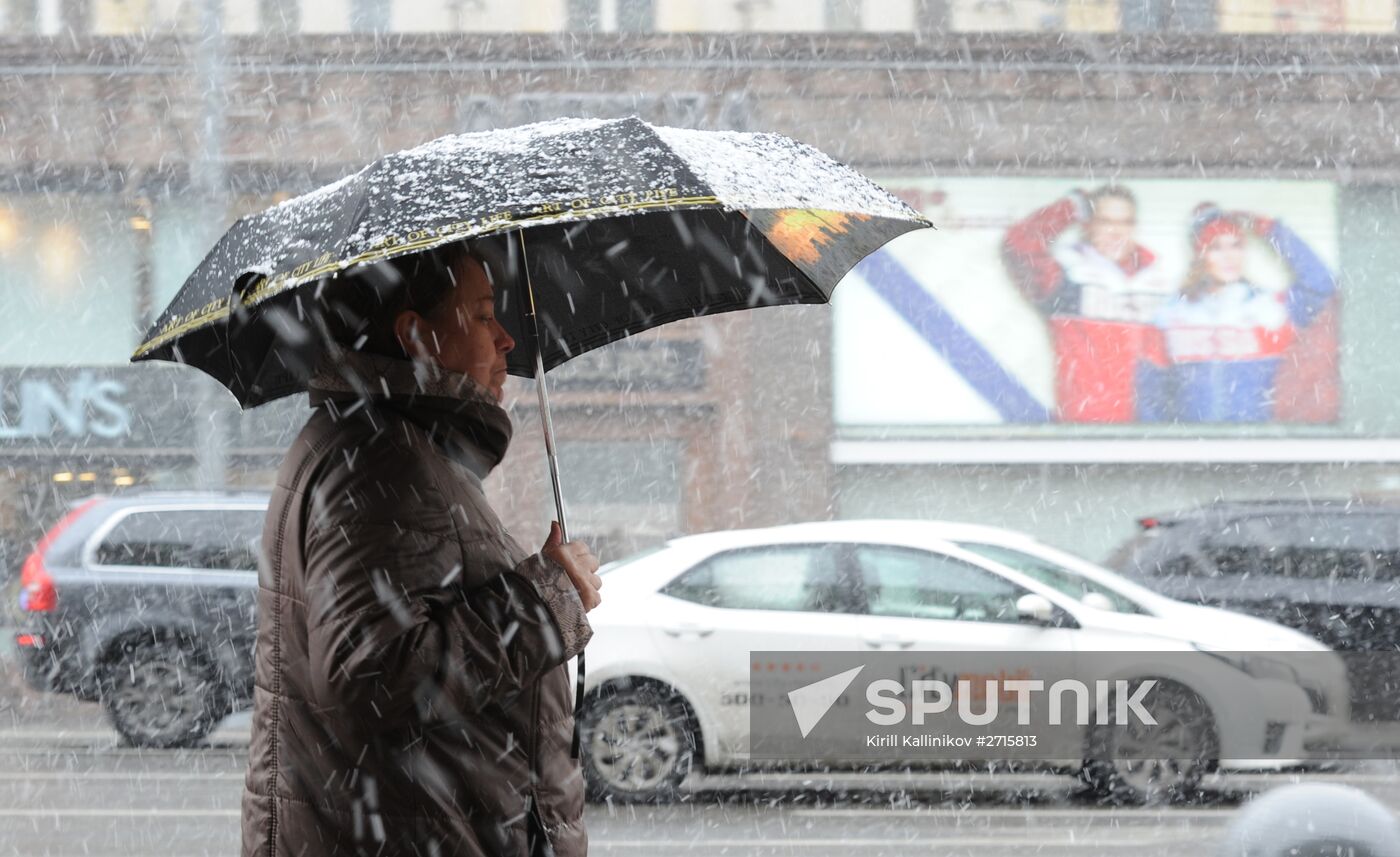 Snow in Moscow