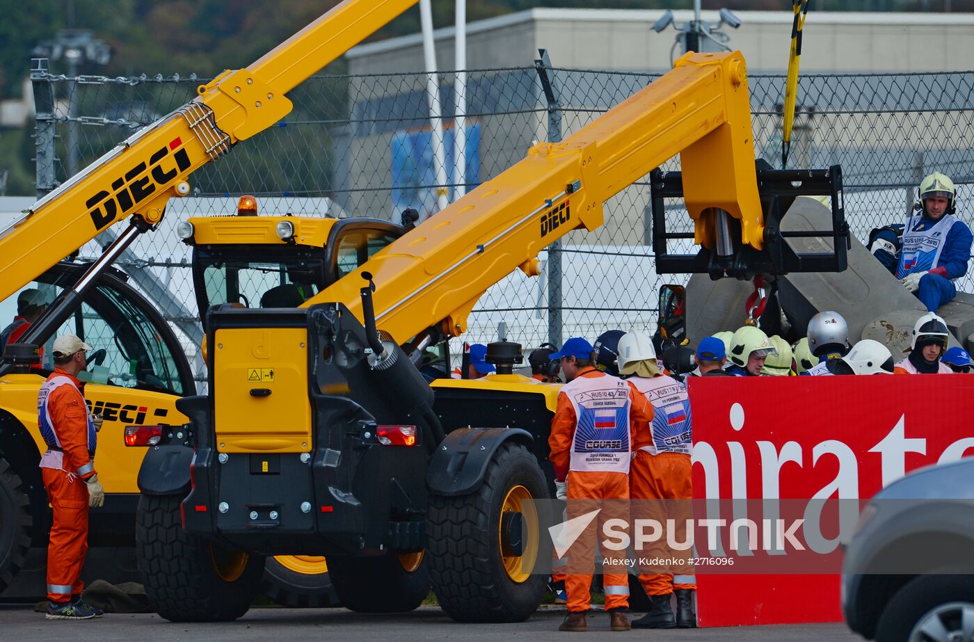 Car racing. 2015 Formula 1 Russian Grand Prix. Practice 3