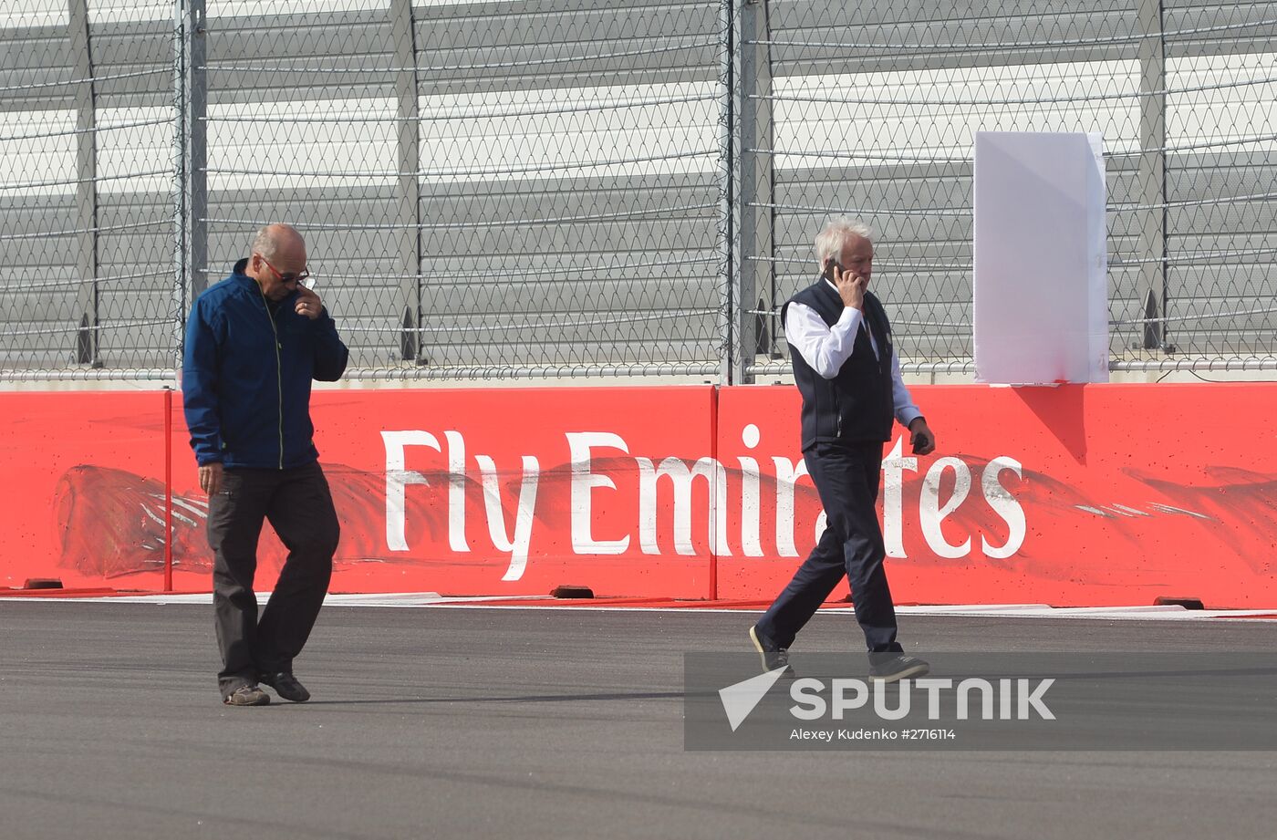 Car racing. 2015 Formula 1 Russian Grand Prix. Practice 3