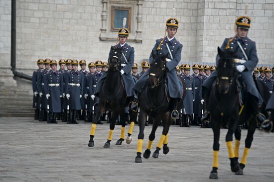 Changing of the Foot and Mounted Guards of the Presiential Regiment