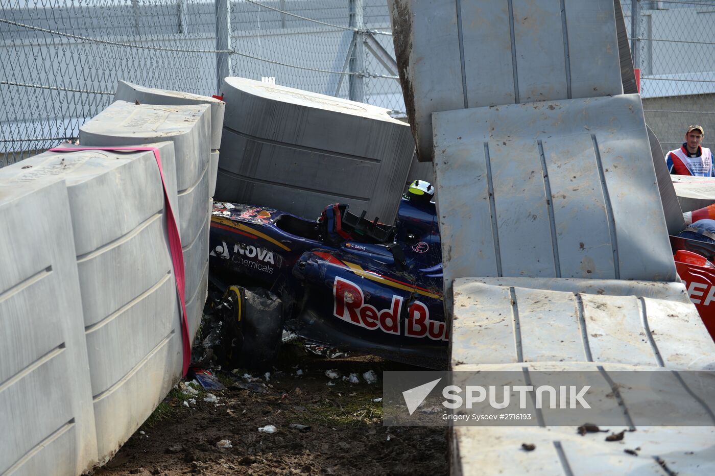 Car racing. 2015 Formula 1 Russian Grand Prix. Practice 3