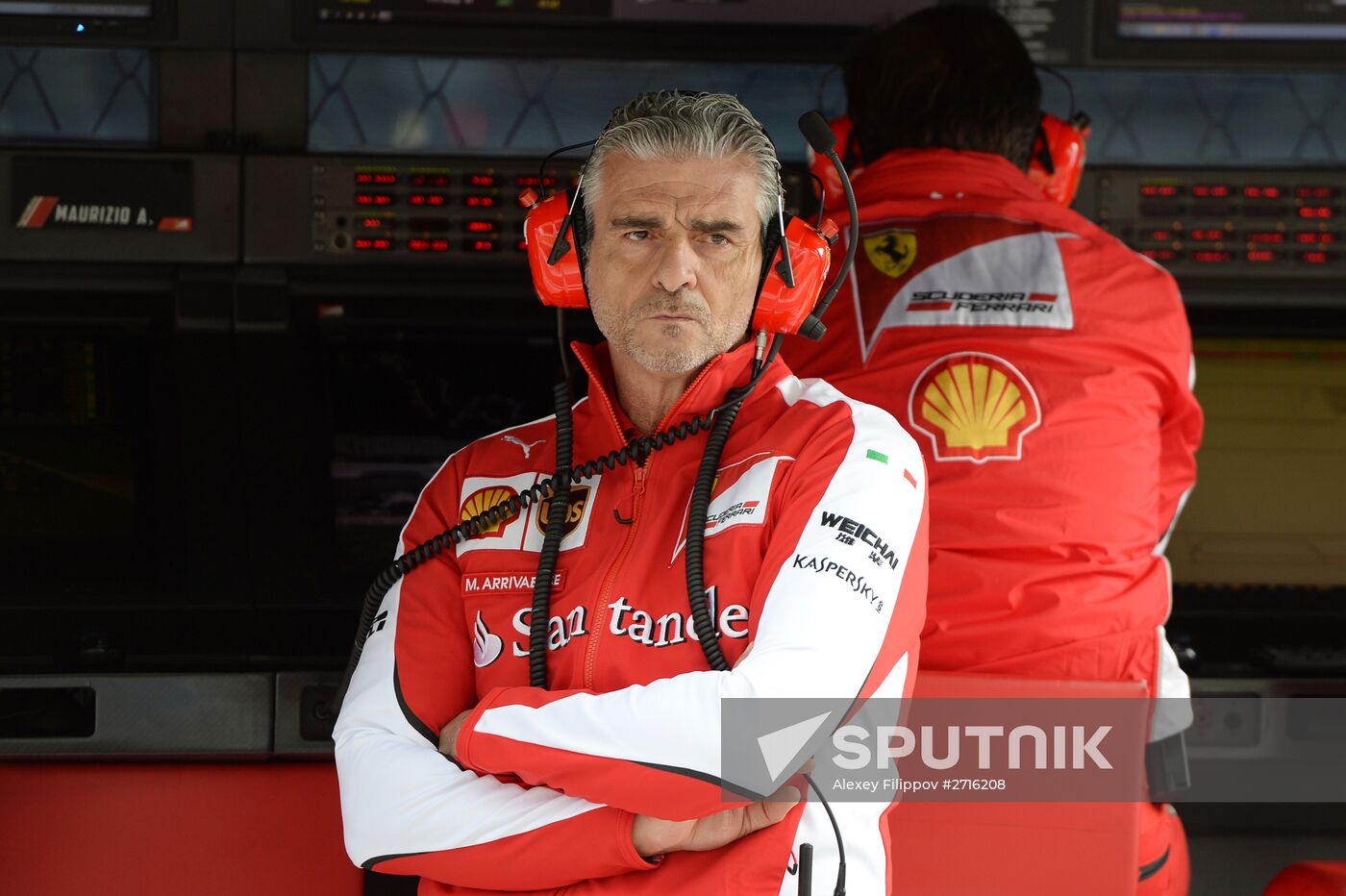Car racing. 2015 Formula 1 Russian Grand Prix. Practice 3