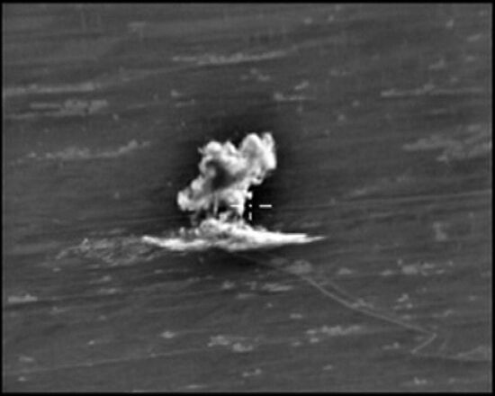 aftermath of Russian air strikes against Islamic State