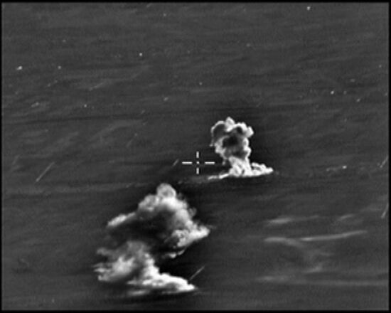 aftermath of Russian air strikes against Islamic State