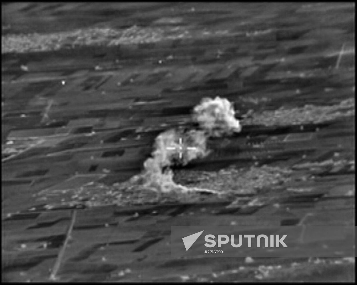 aftermath of Russian air strikes against Islamic State